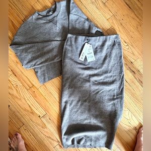 NWT Zara Skirt and Cropped Sweater Set
